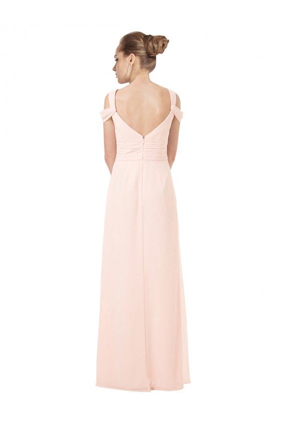 Chiffon Sweetheart Bridesmaid Dress with An Illusion Overlay Essex