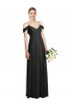 Cold-Shoulder V-Back Chiffon Maxi Bridesmaid Dress Essex