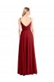 A-Line Spaghetti Straps V-Neckline Chiffon Bridesmaid Dress Open Back Essex