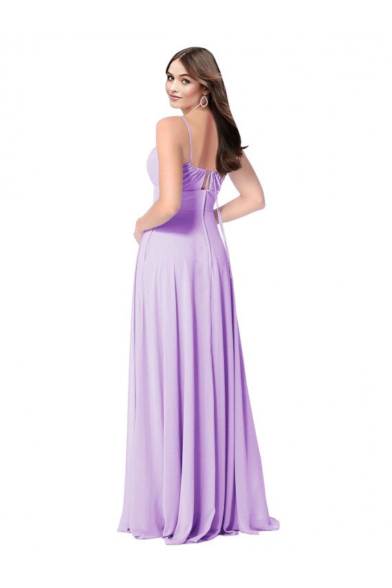Chiffon A-Line Chiffon Bridesmaids Dress with Ruched Bodice Essex