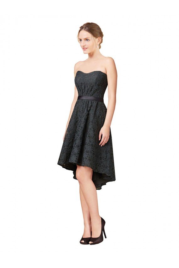 Lace Cocktail Bridesmaid Dress with Hi-Low Hemline Essex