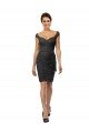 Knee Length Lace Bridesmaid Dress / Cocktail Dress with Matching Chiffon Tie Sash Essex