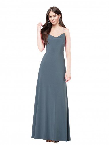 Classic Spandex Bridesmaid Dress / Prom Dress with Scoop Neckline Essex