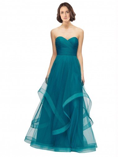 Sweetheart Tulle Bridesmaid Dress with Wide Waistband Essex